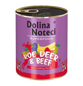 Karma dla psa DOLINA NOTECI Superfood Sarna i wołowina 800 g