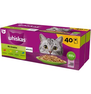 Karma dla kota WHISKAS Mix Smaków (40 x 85 g)