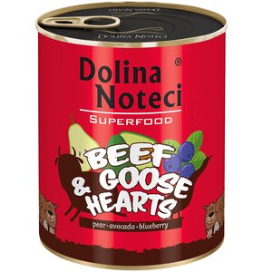 Karma dla psa DOLINA NOTECI Superfood Wołowina i serca gęsi 800 g
