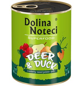 Karma dla psa DOLINA NOTECI Superfood Jeleń i kaczka 800 g