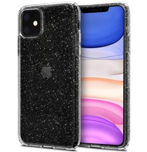 Etui SPIGEN Liquid Crystal Glitter do Apple iPhone 11 Przezroczysty
