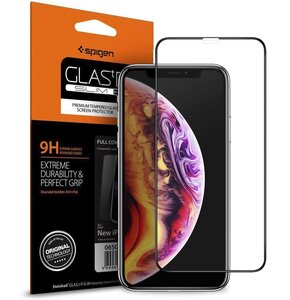 Szkło hartowane SPIGEN Glass FC do Apple iPhone Xs Max/11 Pro Max Czarny