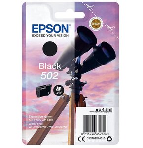 Tusz EPSON 502 Czarny 4.6 ml C13T02V14010