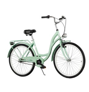 Rower miejski DAWSTAR Citybike S3B 26 cali damski Miętowy