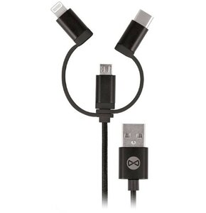 Kabel USB - Lightning/USB-C/Micro USB FOREVER 1 m