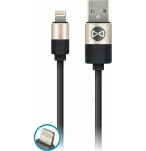 Kabel USB - Lightning FOREVER Modern GSM032574 1m Czarny