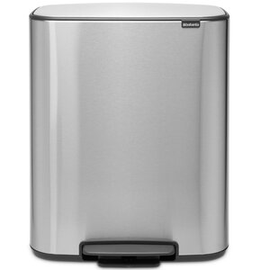 Kosz na śmieci BRABANTIA 211461 Bo Pedal Bin 60L Srebrny
