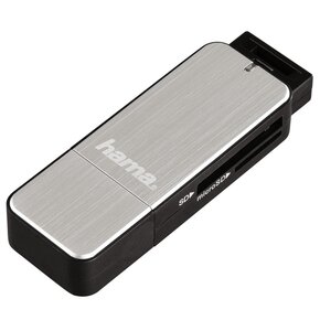 Czytnik Kart HAMA SD/microSD USB 3.0 Srebrny