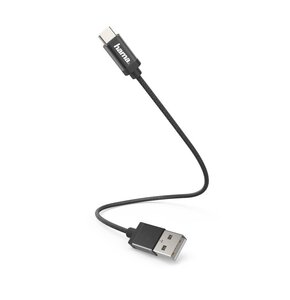 Kabel USB - USB Typ-C HAMA 0.2 m Czarny