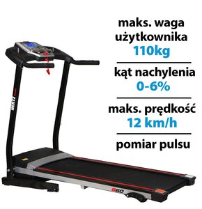 Bieżnia elektryczna HERTZ FITNESS Electra S60 920W 12km/h