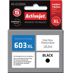 Tusz ACTIVEJET do Epson C13T03A14 Czarny 18.2 ml AE-603BNX