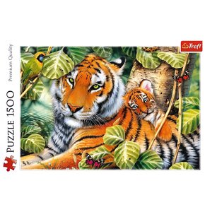 Puzzle TREFL Dwa tygrysy 26159 (1500 elementów)