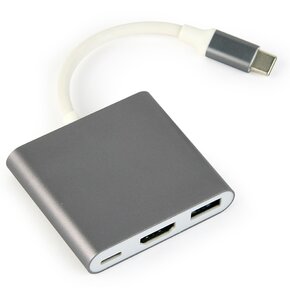 Hub CABLEXPERT A-CM-HDMIF-02-SG USB Typu C, Pasywny