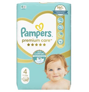 Pieluchy PAMPERS Premium Care 4 (68 szt.)