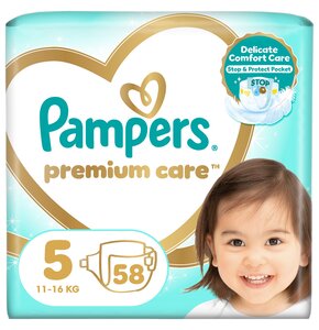 Pieluchy PAMPERS Premium Care VP 5 (58 szt.)