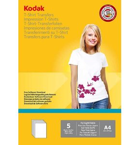 Papier fotograficzny KODAK Light T-Shirt Transfers 5740-021 A4 5 arkuszy