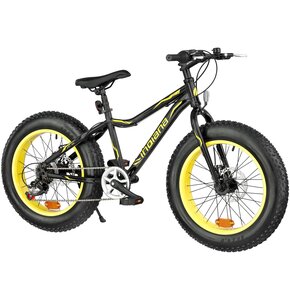 Rower górski MTB INDIANA Fat Bike M18 20 cali męski Żółty