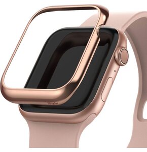 Etui RINGKE Bezel Styling do Apple Watch 4/5/6/SE (40 mm) Różowo-złoty