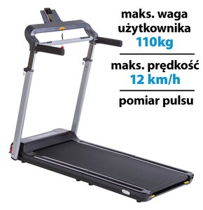 Bieżnia elektryczna HMS BE13 Sky Walk Czarny 1118W 12km/h