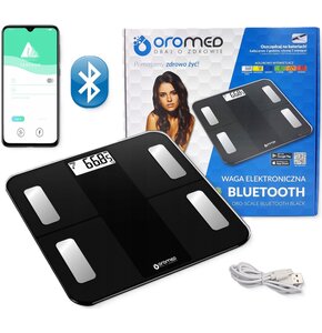 Waga łazienkowa OROMED Oro Scale Bluetooth Czarny