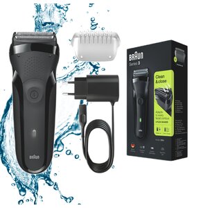 Golarka BRAUN Series 3 300S Czarny Na mokro i sucho