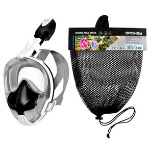 Maska do nurkowania SPOKEY Bardo (rozmiar L/XL) Czarno-biały
