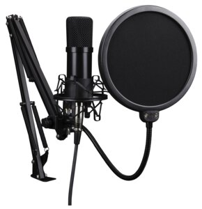 Mikrofon MAD DOG Pro GMC301 streamingowy uchwyt 360 stopni filtr POP statyw