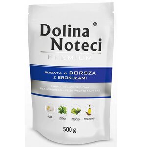 Karma dla psa DOLINA NOTECI Premium Dorsz z brokułami 500 g