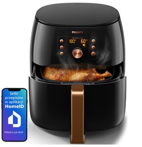 Air Fryer Frytkownica beztłuszczowa PHILIPS Ovi Smart XXL HD9867/90 Air Fryer z dostępem do 1000 darmowych przepisów