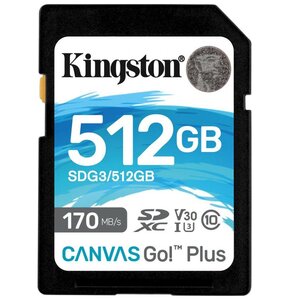 Karta pamięci KINGSTON Canvas Go! Plus SDXC 512GB
