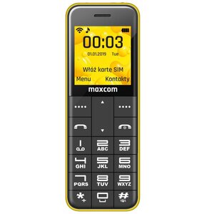 Telefon MAXCOM Classic MM111 Żółty
