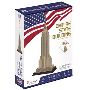 Puzzle 3D CUBIC FUN Budowle Świata Empire State Building C246 (54 elementy)
