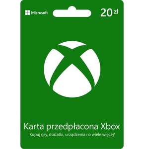 Kod podarunkowy MICROSOFT Xbox 20 PLN