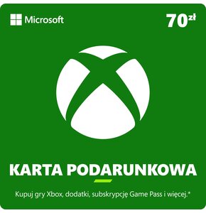 Kod podarunkowy MICROSOFT Xbox 70 PLN