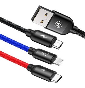 Kabel USB - Lightning - Micro USB BASEUS CAMLT-ASY01 0.3 m