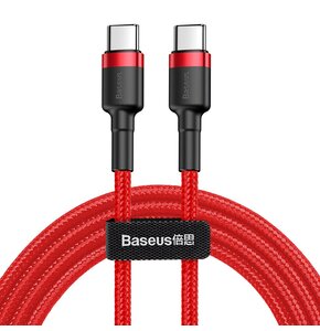 Kabel USB-C BASEUS Cafule 60W 2 m Czerwony