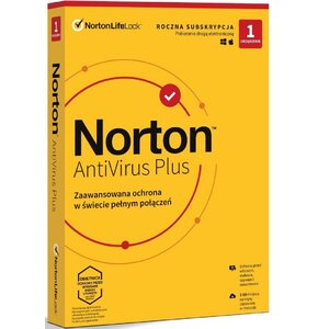 Antywirus NORTON AntiVirus Plus 1 URZĄDZENIE 1 ROK Kod aktywacyjny