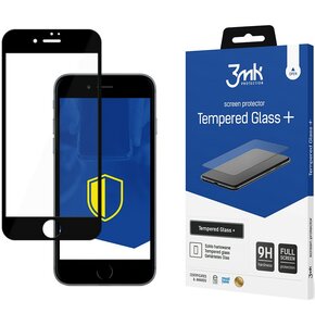 Szkło hartowane 3MK Tempered Glass + do Apple iPhone 7/8/SE 2020 Czarny