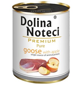 Karma dla psa DOLINA NOTECI Premium Pure Gęś z jabłkiem 800 g