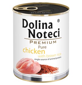 Karma dla psa DOLINA NOTECI Premium Pure bogata w kurczaka z ryżem 800 g