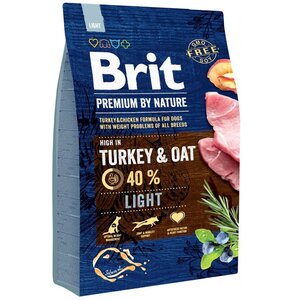 Karma dla psa BRIT Premium By Nature Light Indyk z owsem 3 kg