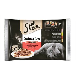 Karma dla kota SHEBA Selection in Sauce Soczyste Smaki (4 x 85 g)