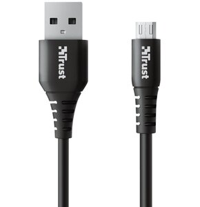 Kabel USB - Micro USB TRUST Ndura 1m Czarny