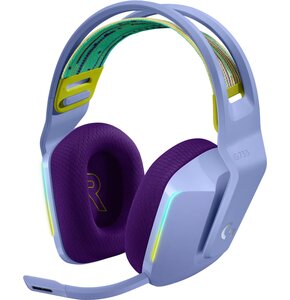 Słuchawki LOGITECH G733 Lightspeed Bezprzewodowe, Nauszne, Dźwięk przestrzenny Fioletowy