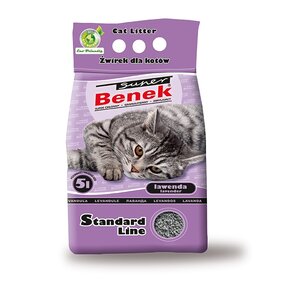 Żwirek dla kota SUPER BENEK Standard Lawenda 10 l