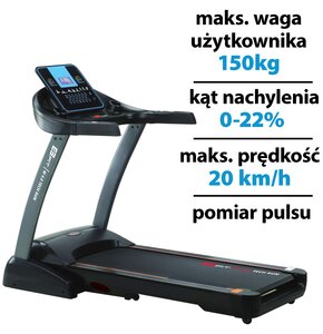 Bieżnia elektryczna EB FIT Tech Run W4.0 2206.47W 20km/h