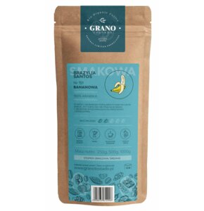 Kawa mielona GRANO TOSTADO Brazylia Santos Bananowa Arabica 0.5 kg