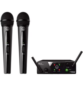 Zestaw bezprzewodowy AKG WMS40 Mini Dual Vocal Set Band-US25-A / C  z dwoma mikrofonami