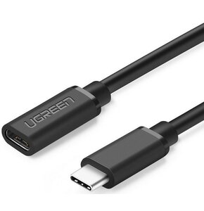 Kabel USB Typ C - USB Typ C UGREEN ED008 60W 0.5 m Czarny
