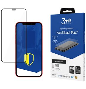 Szkło hartowane 3MK HardGlass Max do Apple iPhone 12 Pro Max Czarny
